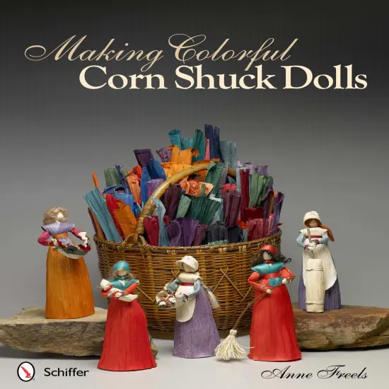 Making Colorful Corn Shuck Dolls {1}