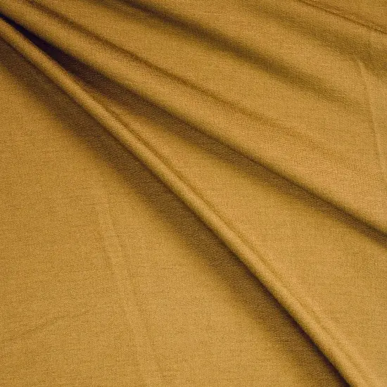 Mustard Rayon French Terry Solid {1}