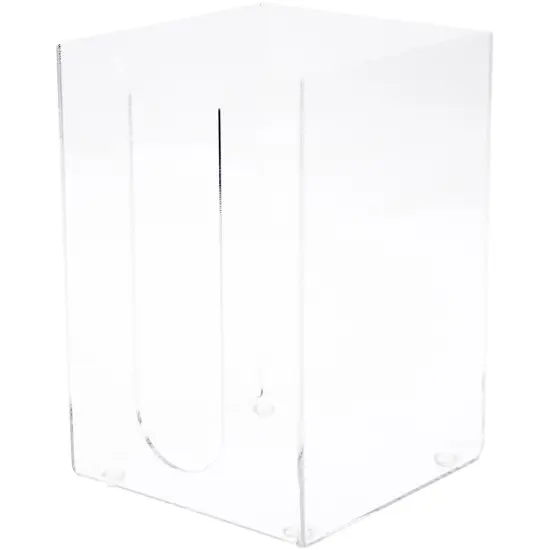 Plymor Clear Acrylic Tall-Stack Napkin Holder, 8.375" H x 5.5" W x 5.5" D (Holds 5" Square Beverage/Cocktail Napkins) {2}