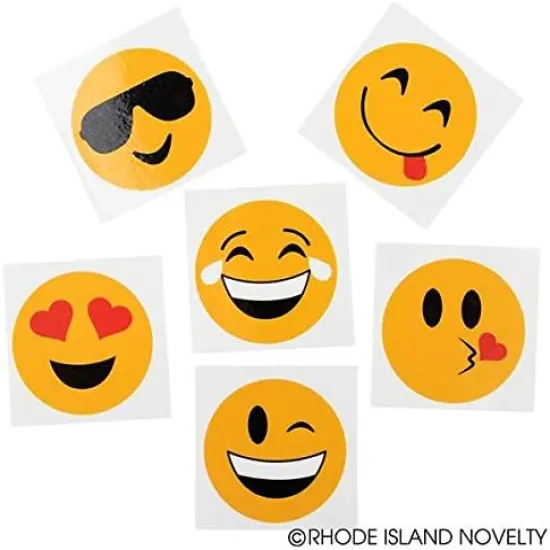 Rhode Island Novelty 2" Emoticon Tattoos {3}