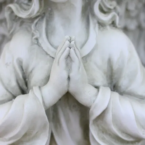 Northlight 24.5" Light Olive Green Praying Angel Decorative Outdoor Garden Statue {5}