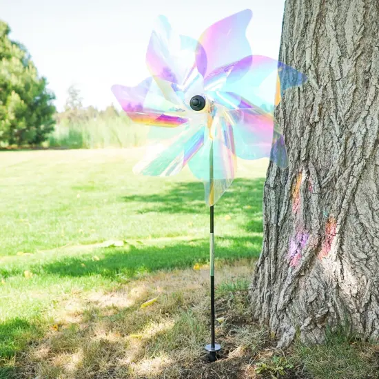 18-inch Iridescent Pinwheel Spinner {2}
