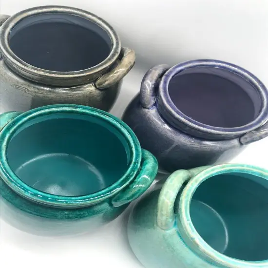 Ceramic Jar Crock Planter - Small WIND Eucalyptus {3}