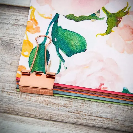 50 Pack Binder Clips Paper Clamps for File Office School Supplies. {2}