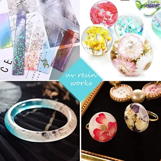 UV Resin 200g Clear Hard Type One Minute Fast Curing Transparent Ultraviolet Curing UV Resin for Craft Decoration DIY Earring Pendant Seal Jewelry Making&hellip; {3}