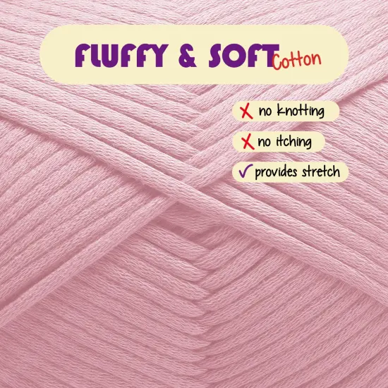 Hearth & Harbor Cotton Yarn Skeins Dusty Pink {2}