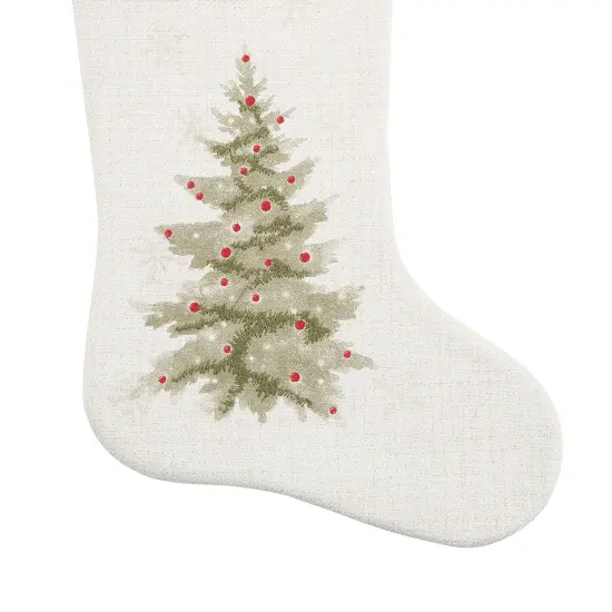 8.5" x 20" Embellished Winter Christmas Trees Hanging Large Christmas Stocking {3}
