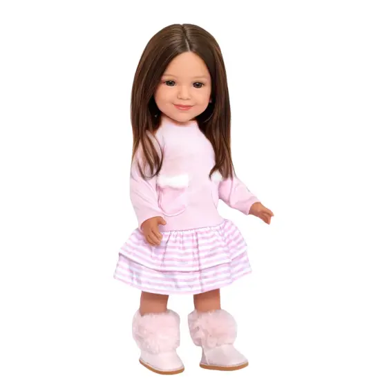 Rosalie&trade;: Embodied Elegance of an 18-Inch Fashion Girl Doll with Brown Hair and Brown Eyes {1}