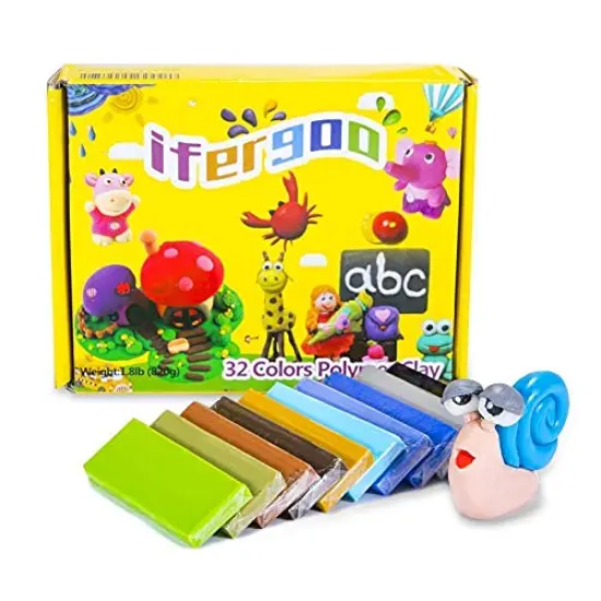 ifergoo Polymer Clay Kits, Oven Bake Clay Model Clay, Safe and Non-Toxic DIY Modeling Clay, Sculpting Clay Tools and Accessories,Ideal Gift for Children, Adults and Artists {3}