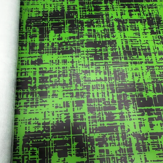 Lime Grunge Frosted Jelly Print Vinyl {1}