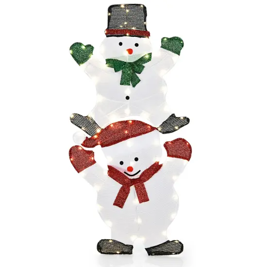 54 Inch Snowman Xmas Decorations with UL Certified Plug {1}
