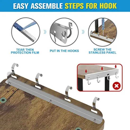 Kitchen Countertop Organizer Kitchen Organization, 3 Tier Shelf Moveable Corner Shelf Organizer for Kitchen Counter, Bathroom Counter, Spice Rack , Coffee Area, Over Sink, Dresser Table (Rustic Brown) {3}