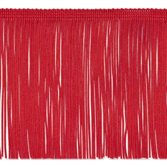 10 Yards of 6" Chainette Fringe Trim | 10 yard cut Red {1}