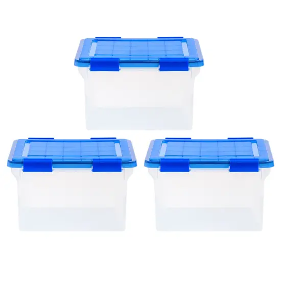 IRIS USA 3Pack Letter and Legal Size WEATHERPRO File Box {1}