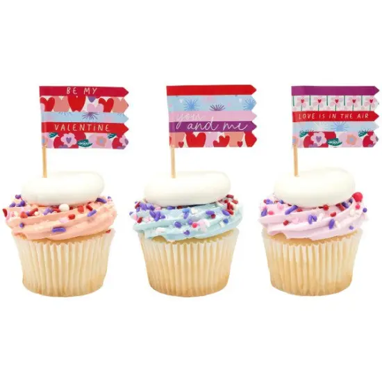 Valentine Love Assortment DecoPics Cupcake Decoration, 12ct {2}