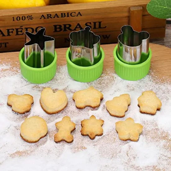 35 Pack Cookie Cutters Vegetable Fruit Cutter Shapes Stamps Mold Mini Cookie Cutters {5}