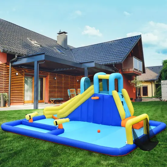 6-in-1 Inflatable Water Slide Jumping House without Blower {2}