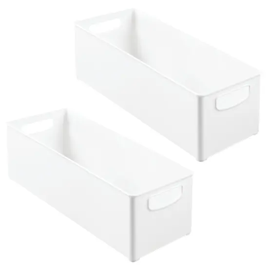 mDesign Plastic Stackable Kitchen Organizer Storage Bin {3}