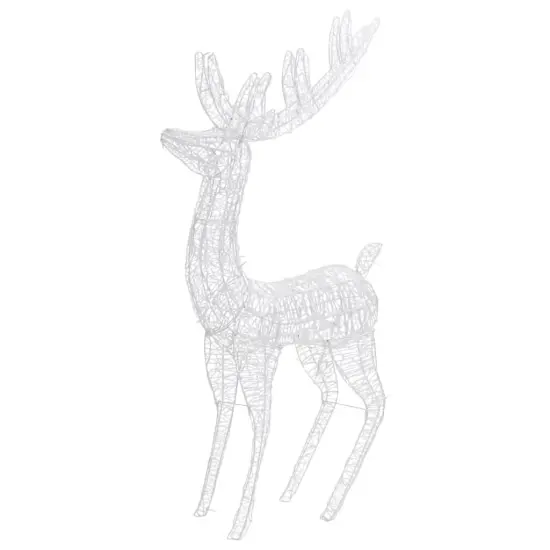 Acrylic Christmas Reindeers 250 LED 2 pcs 70.9" {4}