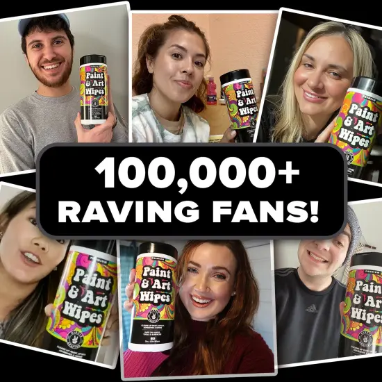 Paint & Art Wipes Paint Remover Wipes Cleaner Epoxy Glue Stains Latex, Acrylic Hand Cleaner and Plastic, Metal or Wood Surfaces, Floors, Brushes, Flat Paint Heavy Duty Cleaning {4}