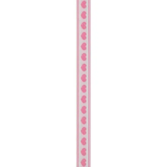 1/2-Inch x 9-Feet, Pink Hearts Craft Ribbon {3}