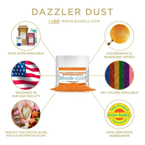 Halloween Pumpkin Dazzler Dust&reg; 5 Gram Jar {4}