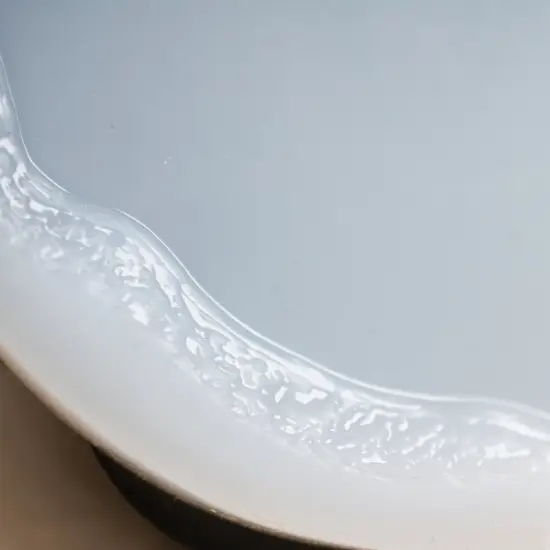 Handmade Round Silicone Coaster Mold with Live Rough Edge {3}