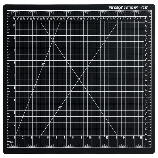 Self-Healing Cutting Mat, 12"x18", 1/2" Grid, 5 Layers for Max Healing, Perfect for Crafts & Sewing, Black {2}
