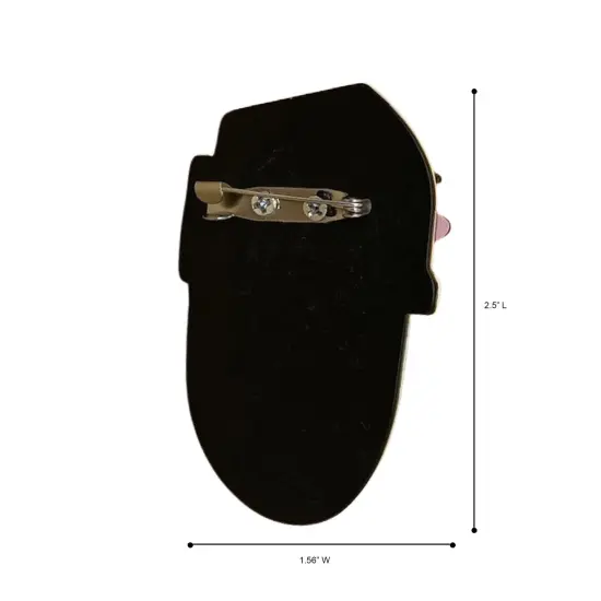 Wrapables Acrylic Fashion Brooch Pin for Sweaters, Coats, Scarves, and Bags, Abstract Face {2}