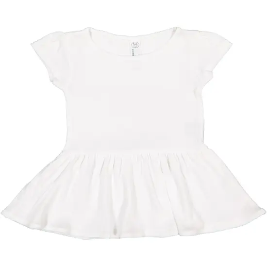 Baby Cotton Rib Dress, Various Sizes by Rabbit Skins&reg; White {1}