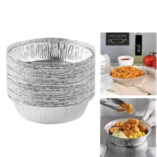 Kitcheniva Aluminum Round Baking Foil Pan 50 Pcs 7" or 9" {4}