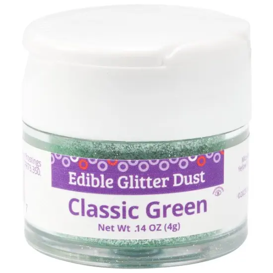 Edible Glitter Dust, 4g Classic green {1}