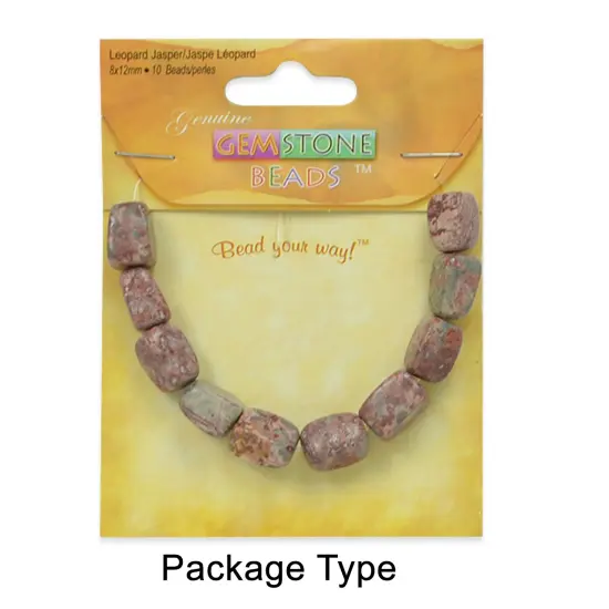 Leopard Jasper Natural Gemstone Beads and Pendants Value Pack {2}