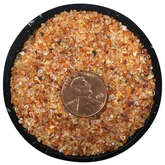 Carnelian Tiny Crystal Chips &ndash; Size 000 {2}