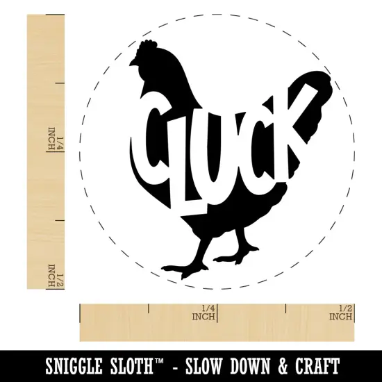 Chicken Hen Cluck Farm Animal Self-Inking Rubber Stamp Ink Stamper for Stamping Crafting Planners Dry Pad {1}