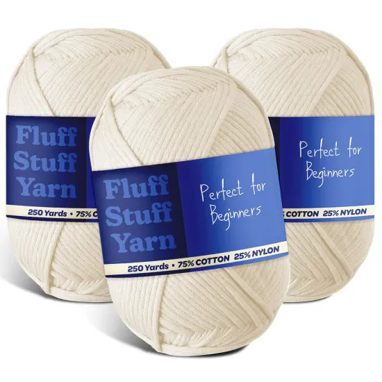 Hearth & Harbor Cotton Yarn Skeins Cream {1}