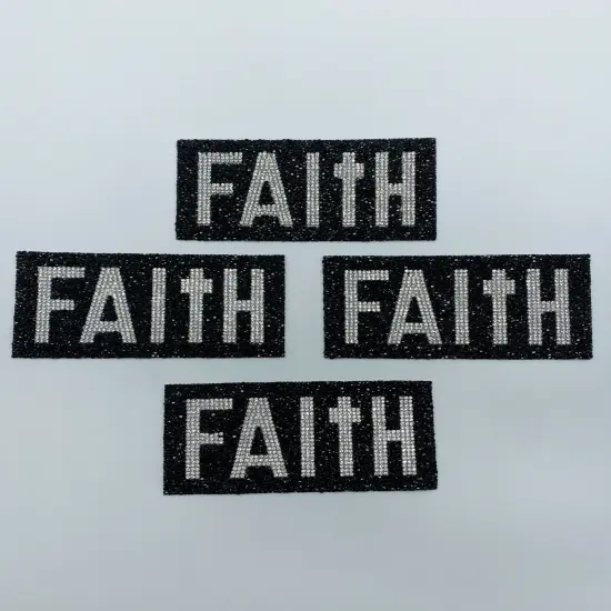 Faith rhinestone patch {1}