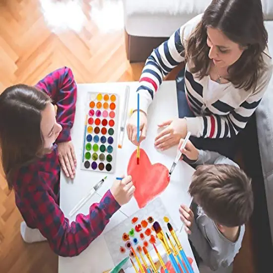 36 Colors Watercolor Paint Set, Watercolor Pan Set with 10 Nylon Brushes and 6 Refillable Water Brushes. Perfect for Adults, Children and Beginner Artists. {2}