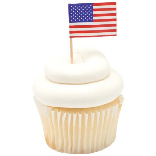 American Flag DecoPics Cupcake Decoration, 12ct {6}