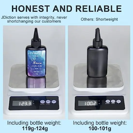 UV Resin, 2 PCS Upgrade Ultraviolet Epoxy Resin Crystal Clear Hard Glue Solar Cure Sunlight Activated Resin for Handmade Jewelry, DIY Craft Decoration, Casting and Coating(200g) {4}