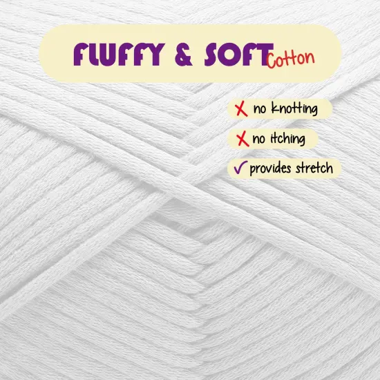 Hearth & Harbor Cotton Yarn Skeins White {2}