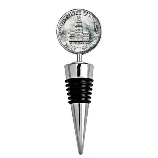 JFK Bicentennial Half Dollar Coin Wine Stopper {1}