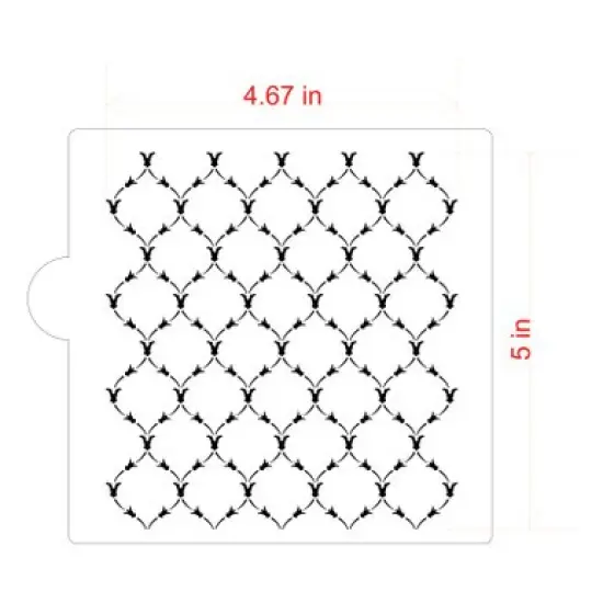 Victoria Scroll Cookie and Craft Stencil | CM214 by Designer Stencils | Cookie Decorating Tools | {2}