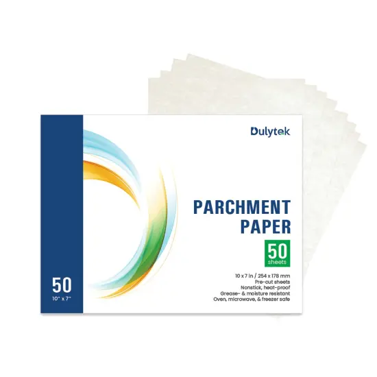 50-Sheet Pre-Cut Parchment Paper, Heat Press, Dual Sides Coated. {2}