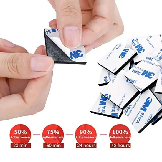 120 Pieces Double Sided Foam Tape Square Self-Adhesive Foam Tape Black Strong Tape Pads for DIY Art Crafts Supplies {1}