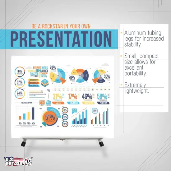 15" High Aluminum Tabletop Display Easel with Collapsible Folding Frame - Portable Artist Tripod Stand - Holds Canvas, Paintings, Books, Presentations, Photos, Pictures, Signs, Posters {4}