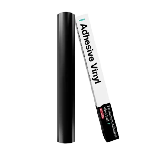 Kitcheniva 12"x10' Adhesive Permanent Vinyl DIY Craft Glossy & Matte Glossy black {1}