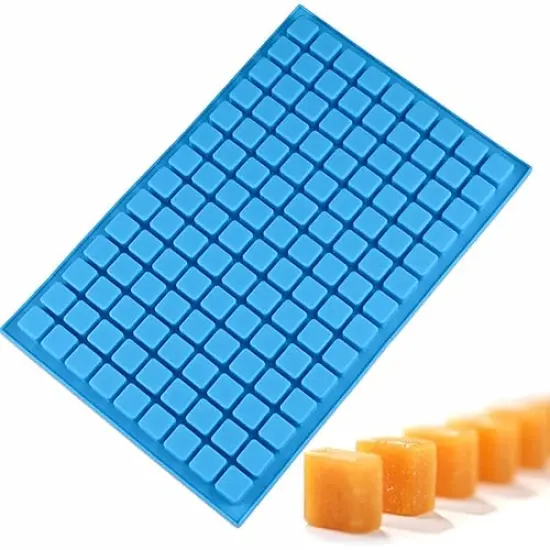 Square Candy Molds Silicone Molds for Hard Candy, Gummy, Caramels, Chocolate, Ganache, Ice Cubes, 252 Cavity {6}