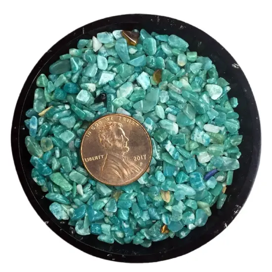 Amazonite (Russian) Tiny Crystal Chips &ndash; Size 0 {2}