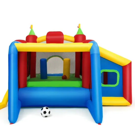 Inflatable Bounce House Kids Slide Jumping Castle {4}